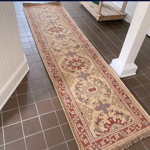 Handmade handknotted brand new with tags runner